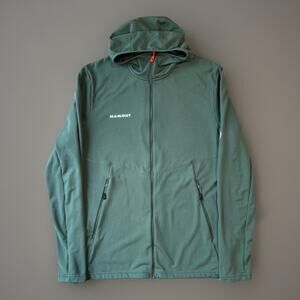 Mammut Aconcagua ML Hooded Jacket Large Green Full Zip Outerwear Colorado